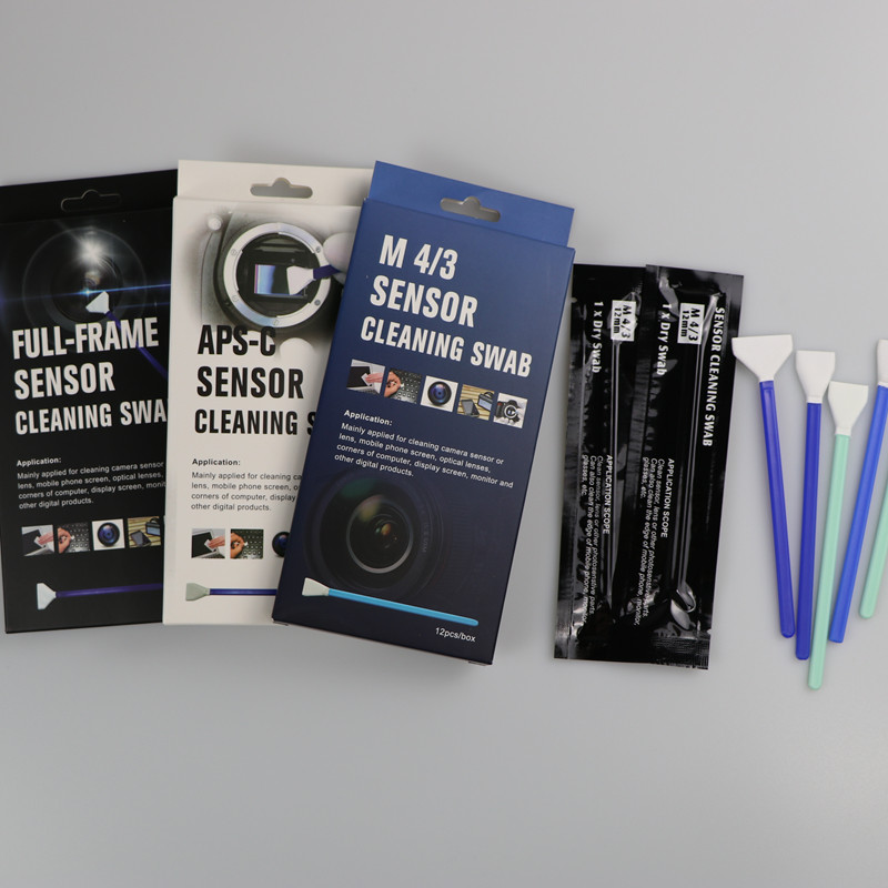 Class 100 Cleanroom V Shape Knitted Microfiber Camera Sensor Swabs