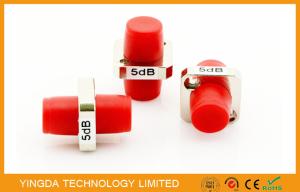 China FC / PC Female to Female Fiber Optic Coupler Flange Attenuator 5dB Single Mode wholesale