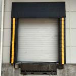 Warning Stripe Industrial Durable Loading Dock Seals , Double Weaved Fabric
