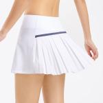 Summer Sports Shorts Pleated Skirt Golf Clothes Tennis Skirt with Pocket