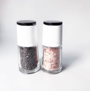 China refillable 120ml Glass Ceramic Salt And Pepper Mills wholesale