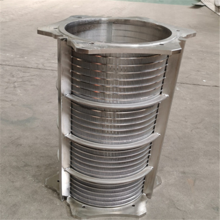 AISI Stainless Steel Cylinder 6.0mm Slot Wedge Wire Screen Filter 1mm Thickness