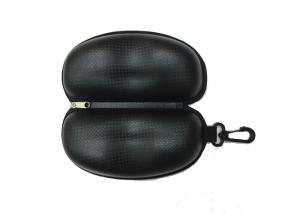 China Pure Black Color EVA Glasses Case Waterproof PU Fabric 160*80*60MM wholesale