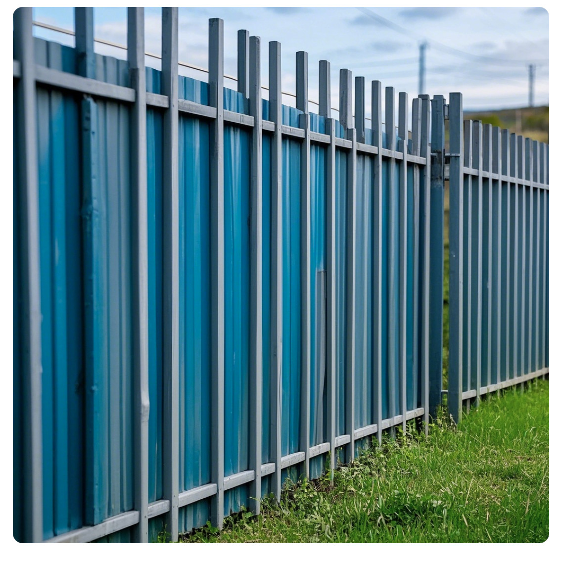 Galvanized Steel Security Fence Panels for Outdoor Use