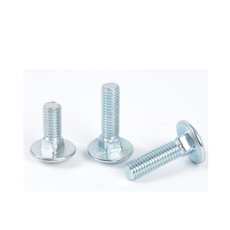 DIN603 Zinc Plated Mushroom Square Neck Carriage Bolt M4 M6 M8 M10 M12 100mm Length OEM