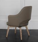 Modern wholesale beech wood pu upholstery dining chairs, arm chair,side chair