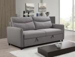 FSC-BSCI assembly functional Convertible linen fabric living room 3seater