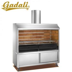 China 100*60*204cm Charcoal Grill SS Kitchen Equipment Two Layers wholesale