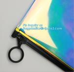 quality slider zipper cosmetic pvc bags, mini plastic zipper cosmetic slider zip