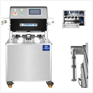 China Vertical Display Modified Atmosphere Packaging Equipment Skin Meal Tray Packer wholesale