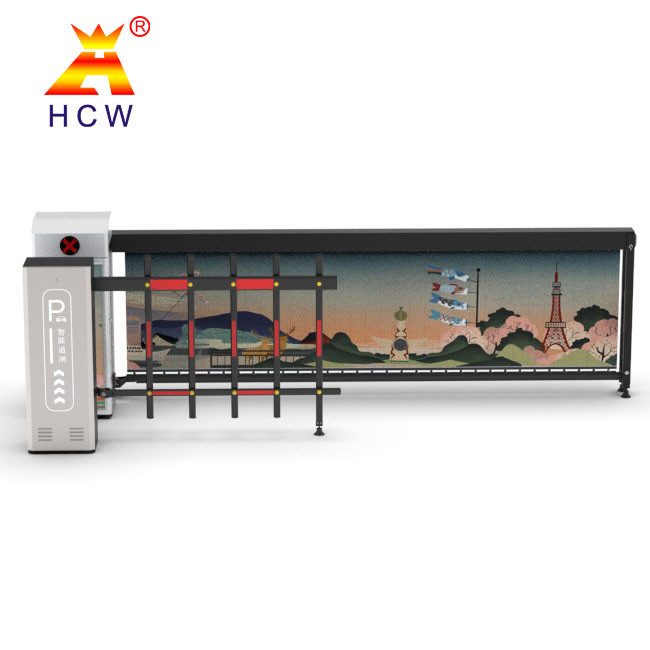 Parking Advertising Barriers Supports License Plate Recognition / Face Recognition