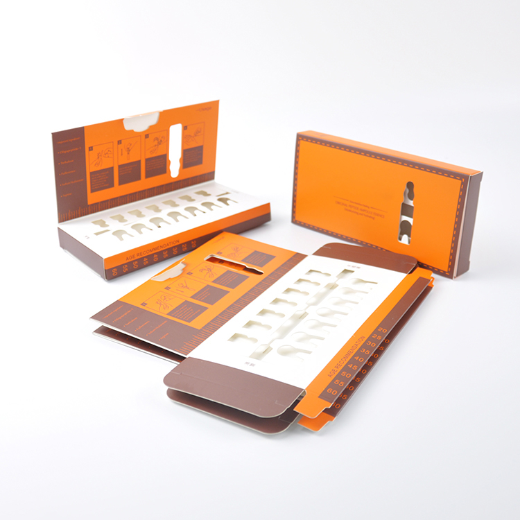 Paper Cosmetic Packaging Boxes Tray Packaging With Window 5.8*7.9*2 Cm