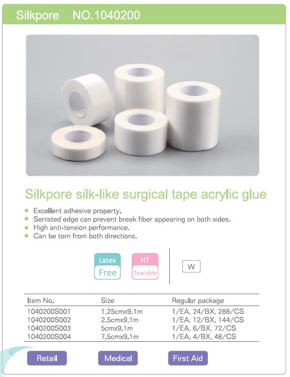 Medical Micropore Non-woven Surgical Adhesive Tapes for Wound