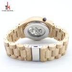 OEM ODM Waterproof Wood Watch / Luxury Wooden Mechanical Watch