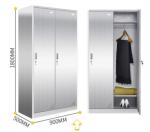 Double Door Stainless Steel Medicine Display Cabinet Rust Proof H1800 * W900 *