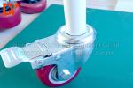 Pipe Equipments Anti Static Caster Wheels Small Size Lightweight With Brake