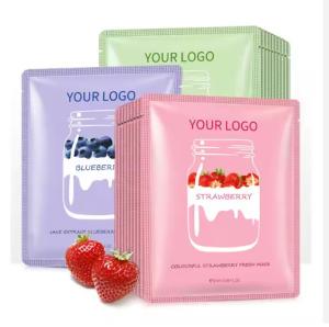 China Whitening Moisturizing Sheet Fruit Beauty Face Mask Korean Mascarillasl Skin Care Facial Mask wholesale