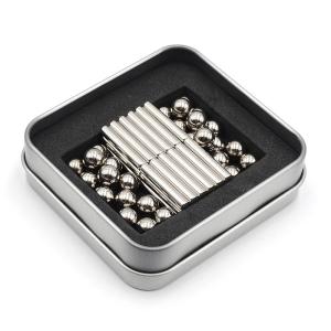 China N35 NdFeB Sphere Magnet 216pcs Ball And Sticks 5mm For Toys wholesale