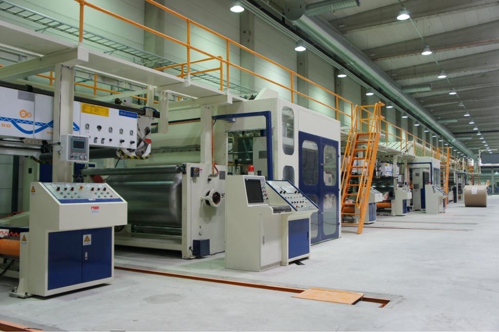 Cartons Packaging Type Corrugated Board Making Equipment 3/5/7 Layer Production Line