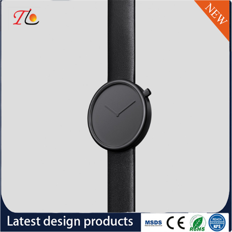 Wholesale PU Women's Watch PU Band Alloy Shell Fashion Watch Simple Style Monochrome Watch Classic Style Can Be Customiz