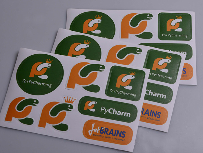 Custom printed matt lamination kisscut design adhesive paper die cut stickers
