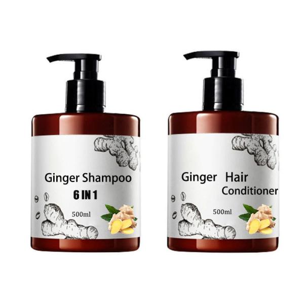 Organic Oil Control Ginger Shampoo for Unisex Adults in Hair-Repairing Hair Care