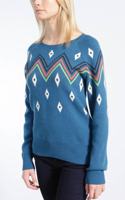 Women ' S Pullover Jacquard Knit Sweater For Hiking / Traveling Complex Material