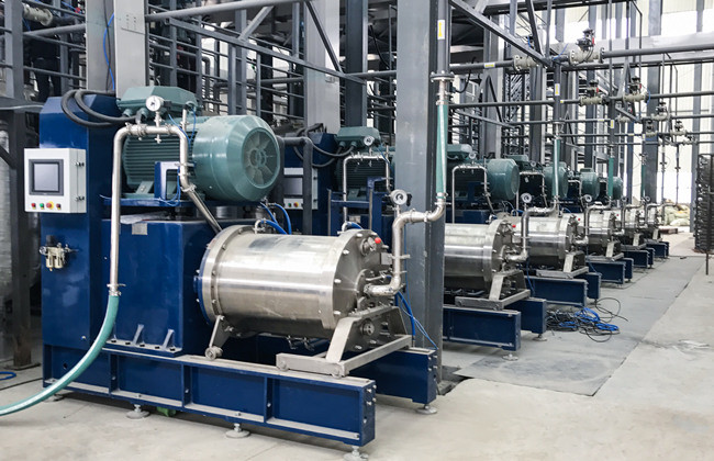 300NM Nano Grinding Ceramic Horizontal Bead Mill Explosion Proof For Solvent Inkjet Inks