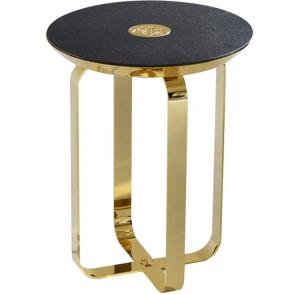 China Minimalist Customized Coffee Table Stainless Steel , Titanium Italian Marble Centre Table wholesale