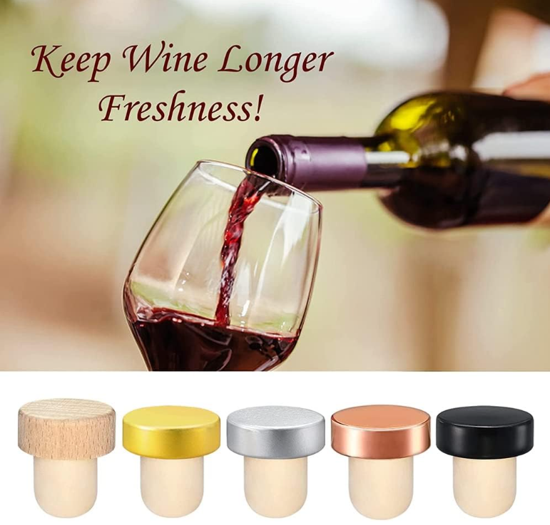 Healthy Lead-free Glass Sale Sale T-stopper Tasting Cork for Sealed Cork Glass Bottles