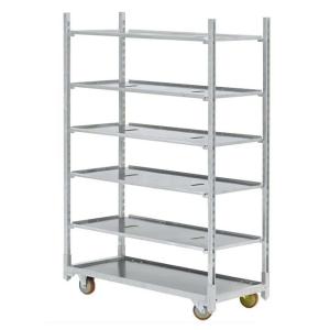 China Aluminium 4 Wheels Danish Flower Trolley Cart Height 1900mm wholesale