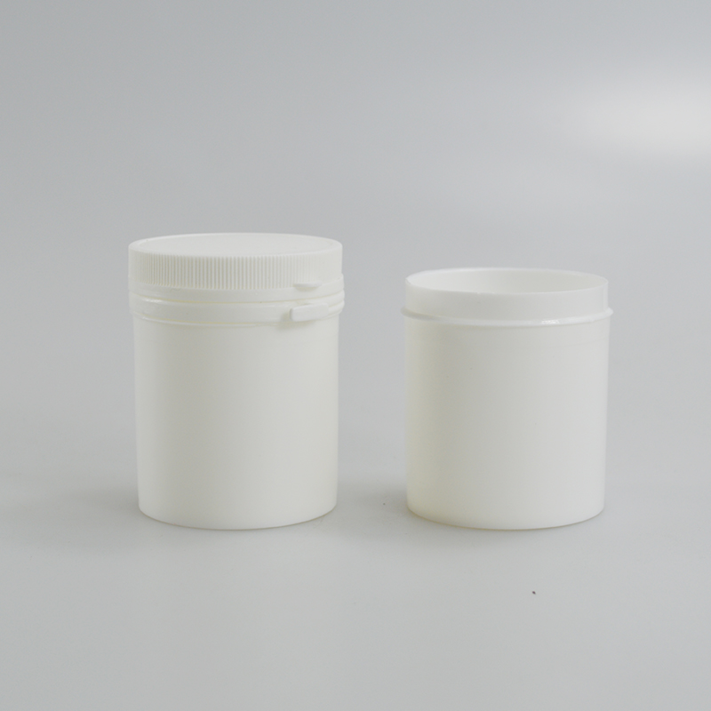 PP Tear Pull Cap Bottle 80g Chewing Gum Plastic Bottle with Straight Round Design
