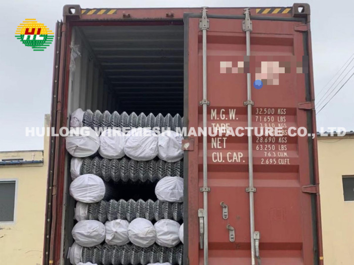 Heavy Galvanised Diamond Chain Link Fencing 1.8mm 2.0mm 2.2mm 2.5mm 3.0mm Mesh