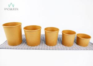 China 8 Oz - 40 Oz Kraft Paper Takeaway Food Containers Oil / Water Resistant wholesale