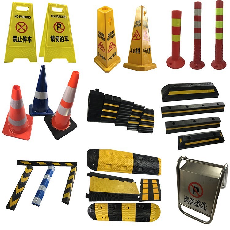 2017 Hot Selling Rubber Made Reflective Road Traffic Safty Cones