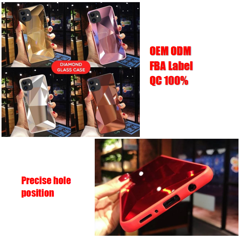 Custom Blue TPU Acrylic Shockproof Cover For Iphone 11 Pro Max Mobile Cell Phone Case
