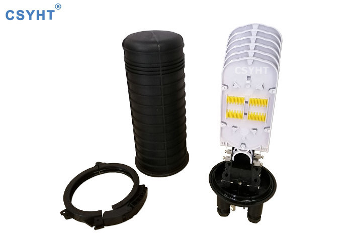Mechanical FTTB 144FO Vertical Fiber Optic Closure For OPGW Fitting