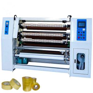 China PLC Control BOPP Carton Sealing Self Adhesive Tape Slitting Machine on sale