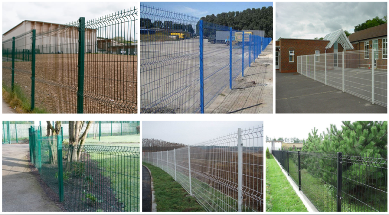 cheap welded wire mesh curved fence / high security fence panels / garden fence wire fencing