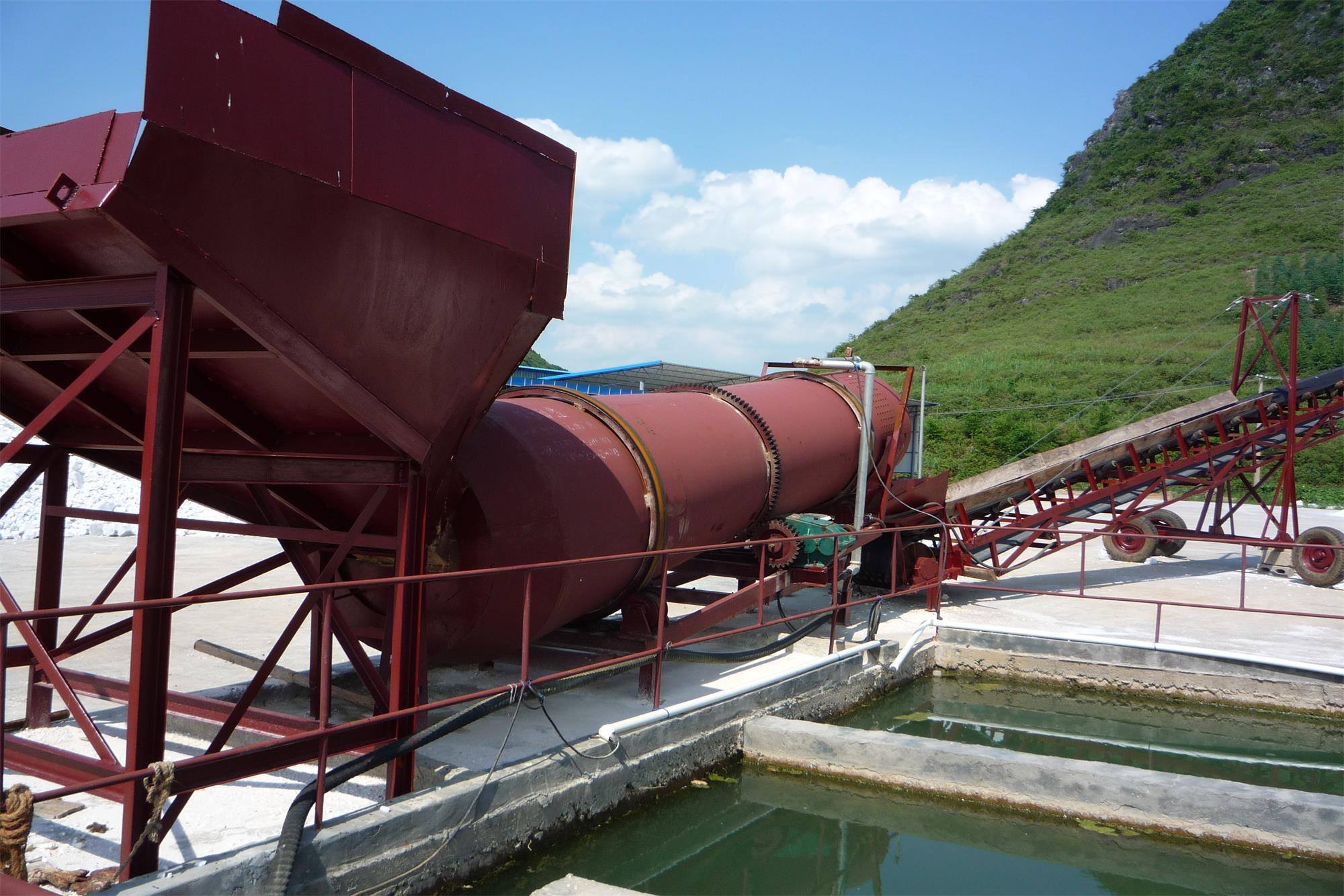 AC Motor River Stone Rotary Drum Type Sand Washing and Screening Machine for Rutile Sand