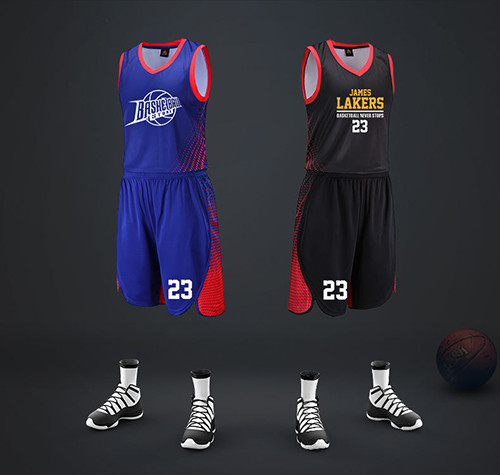 Competition Clothing Jersey Polyester Sportswear Quick Dry Men Basketball Sets