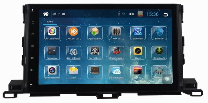 Ouchuangbo 10.1 inch android 4.2 Toyota Highlander 2015 car mulimedia DVD gps radio support swc MP3 4 core