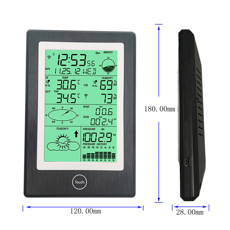Compact Multifunctional Weather Station With Wind Speed And Direction Rainfall Automatically