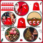 Santa Velvet Gift Bags Bulk Gift Bags Poms Christmas Gift Sack Xmas Velvet