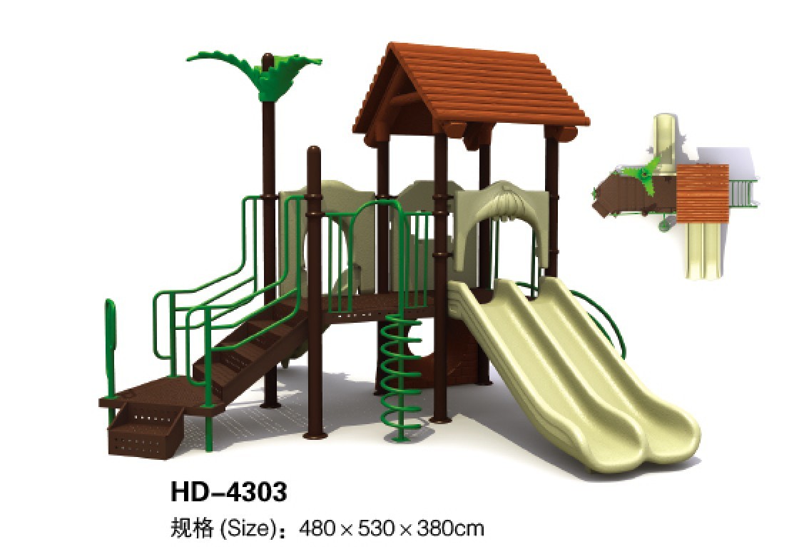 Commercial Outdoor Kids Combination Of Plastic Slide Amusement Park/Playground