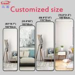 Contemporary Large Glass Bathroom Mirror for Extra Fashion Sticker Large