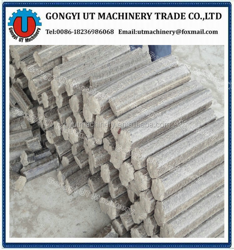 61.5kW Cylindrical Rod Shape Mechanical Stamping Biomass Briquette Press Machine for 5mm Raw Materials