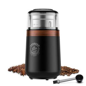 China Black OEM Automatic Coffee Machine SS304 Electric Blade Cups Professional Espresso Grinder wholesale