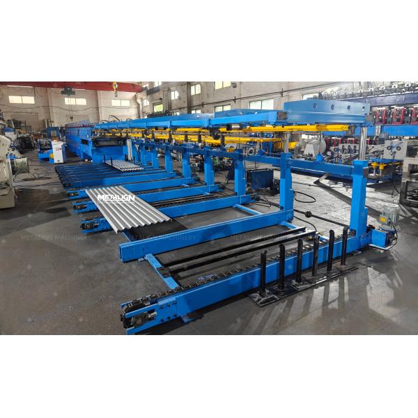 Hydraulic Cutter Equipped Roll Former For Custom Curved Edge Garden Fence Post Production Line