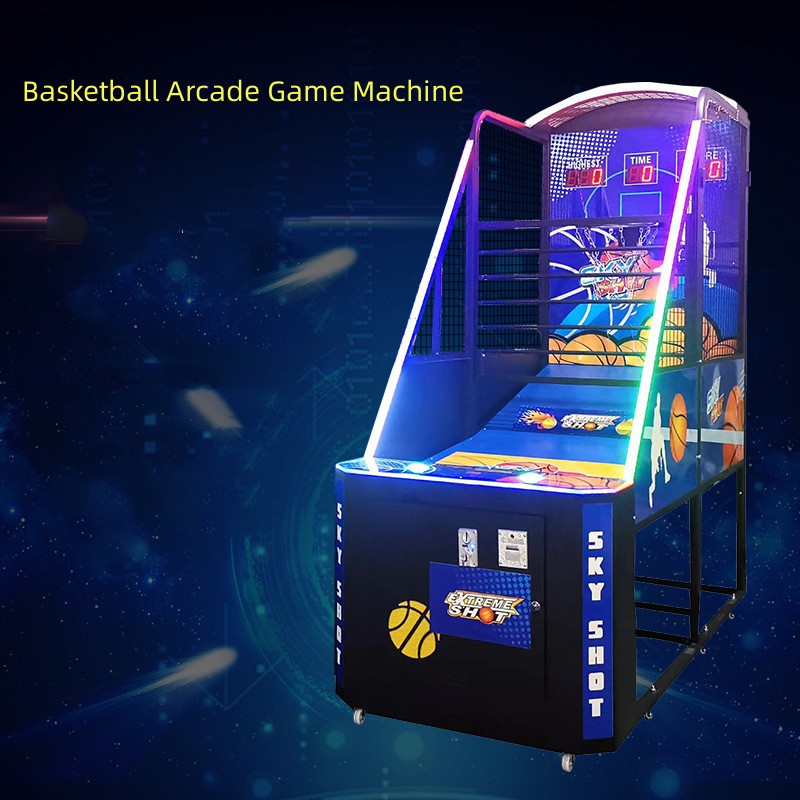 Mini Coin Operated Arcade Basketball Machine For Amusement Game Center